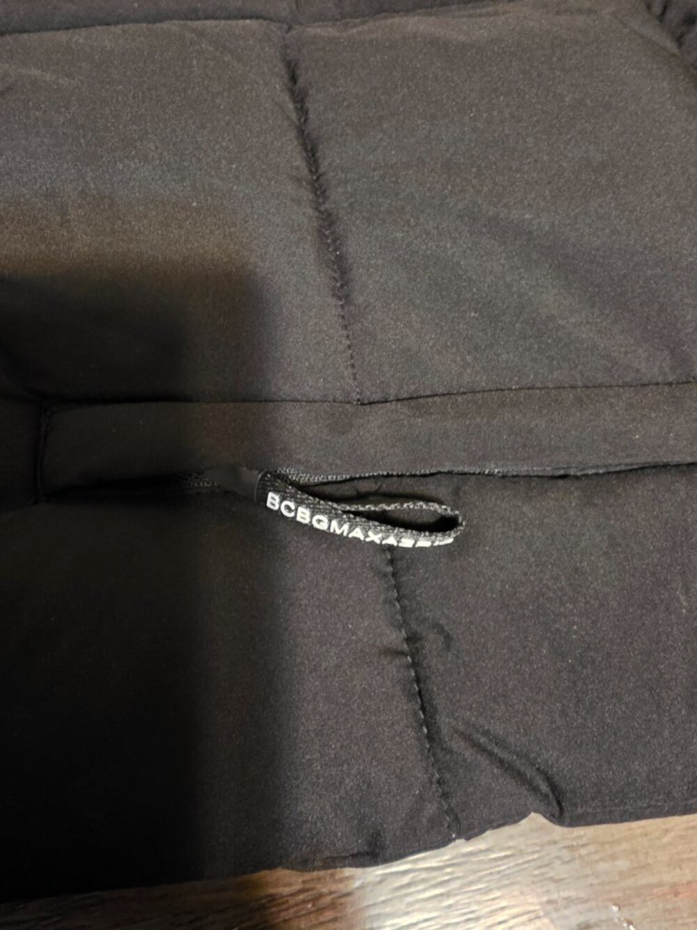 BCBGMAXAZRIA Hooded Collared Puffer Coat NWT Black XS Quilted Winter Jacket - Picture 11 of 16